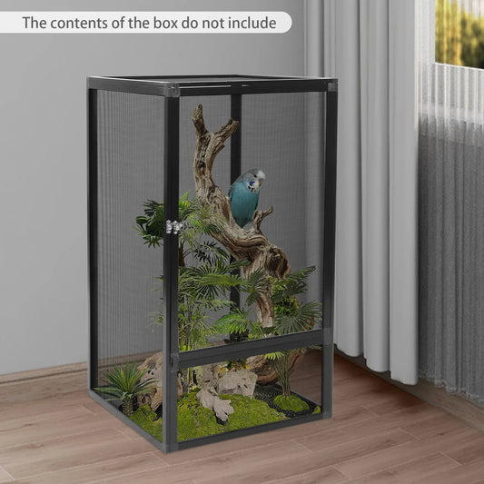 Micro Habitat Terrarium Feeding Net Box Aluminum Alloy