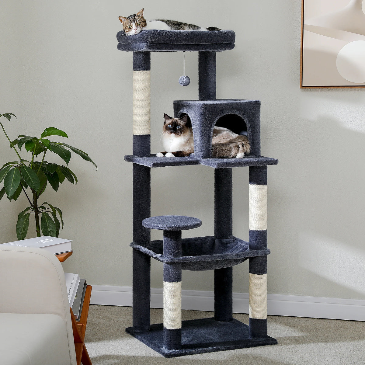 PAWZ Road Indoor Five Level Cat Tree for Large Cats