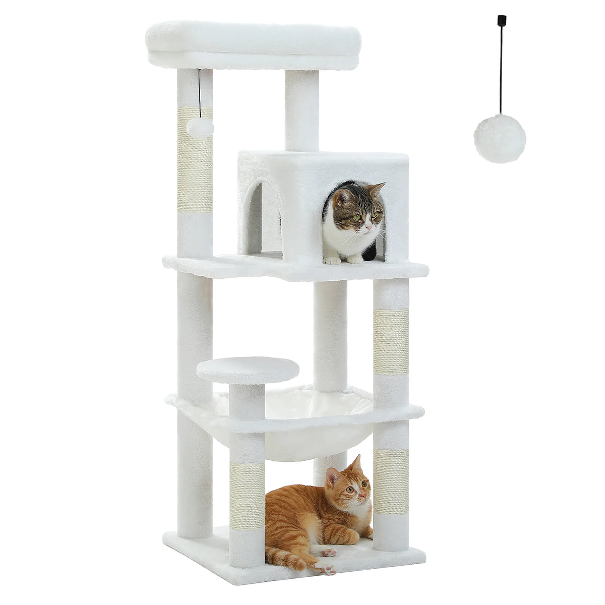 PETEPELA Cat Tree Indoor 5 Level Tower for Large Cats