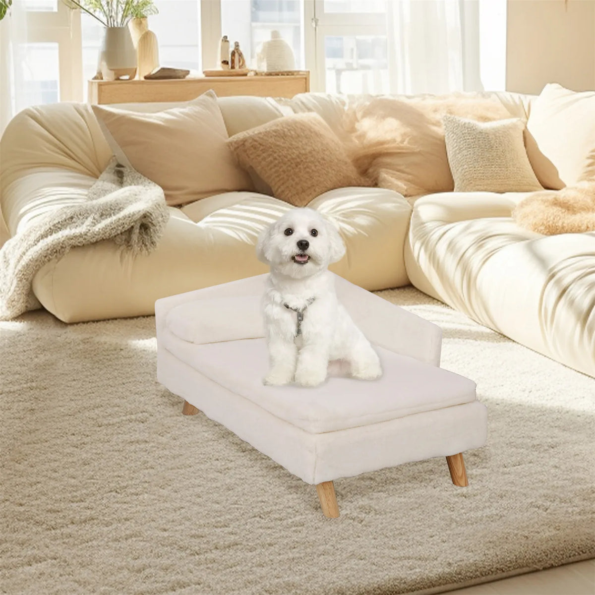 BINGOPAW Elevated Pet Bed With Cozy Pad