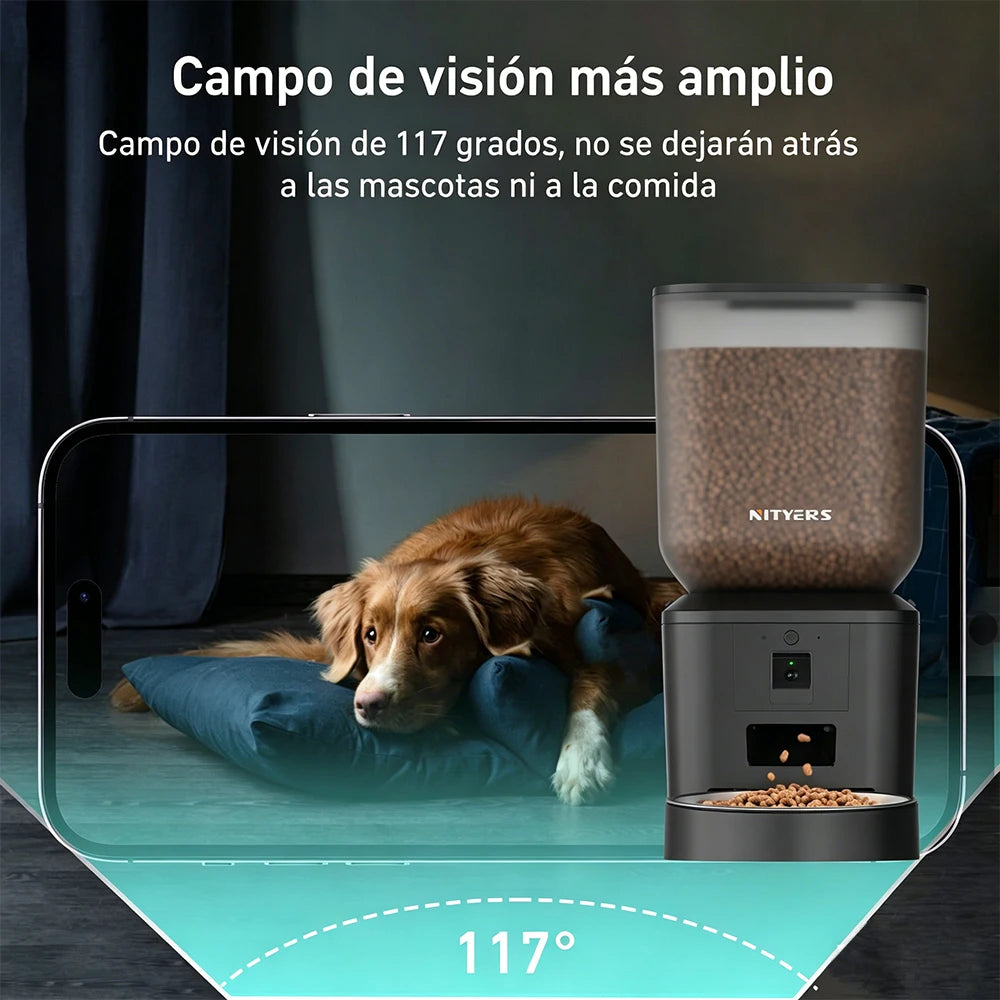 Nityers Automatic Cat Feeder With 1080p Camera