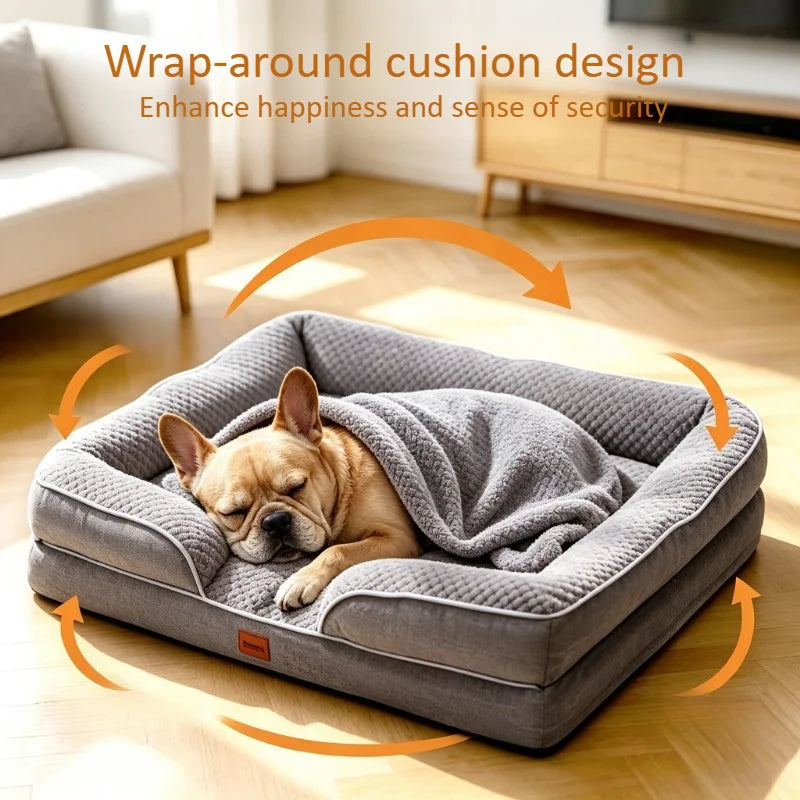 Washable Waterproof Memory Foam Orthopedic Dog Bed