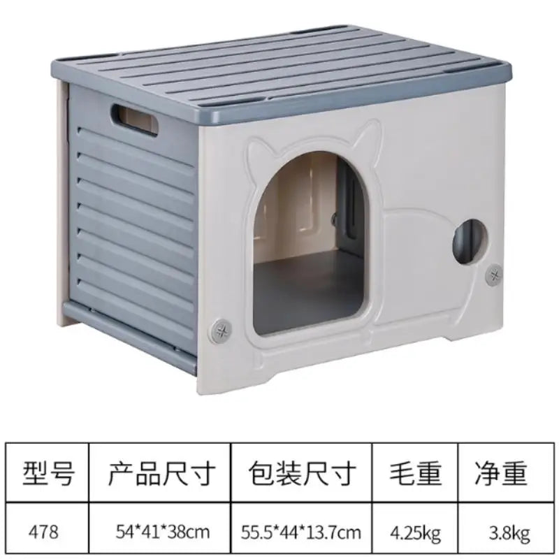 Rainproof Outdoor Cat House for All Seasons