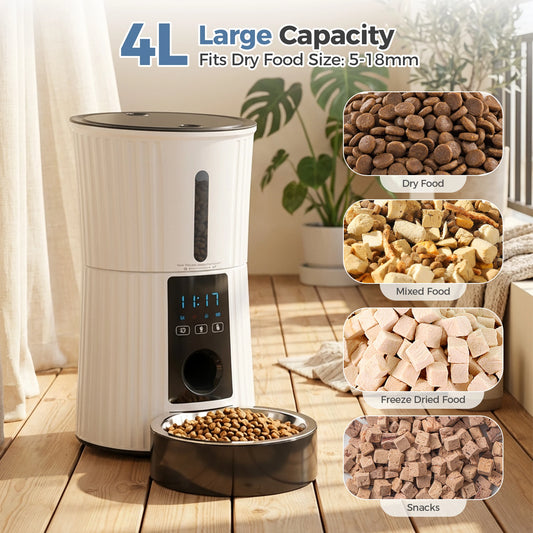 JHK WiFi Automatic Cat Feeder With App Control