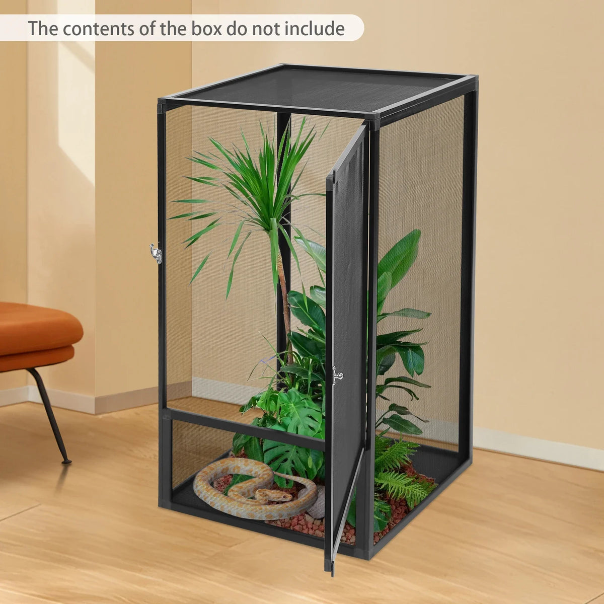 Micro Habitat Terrarium Feeding Net Box Aluminum Alloy