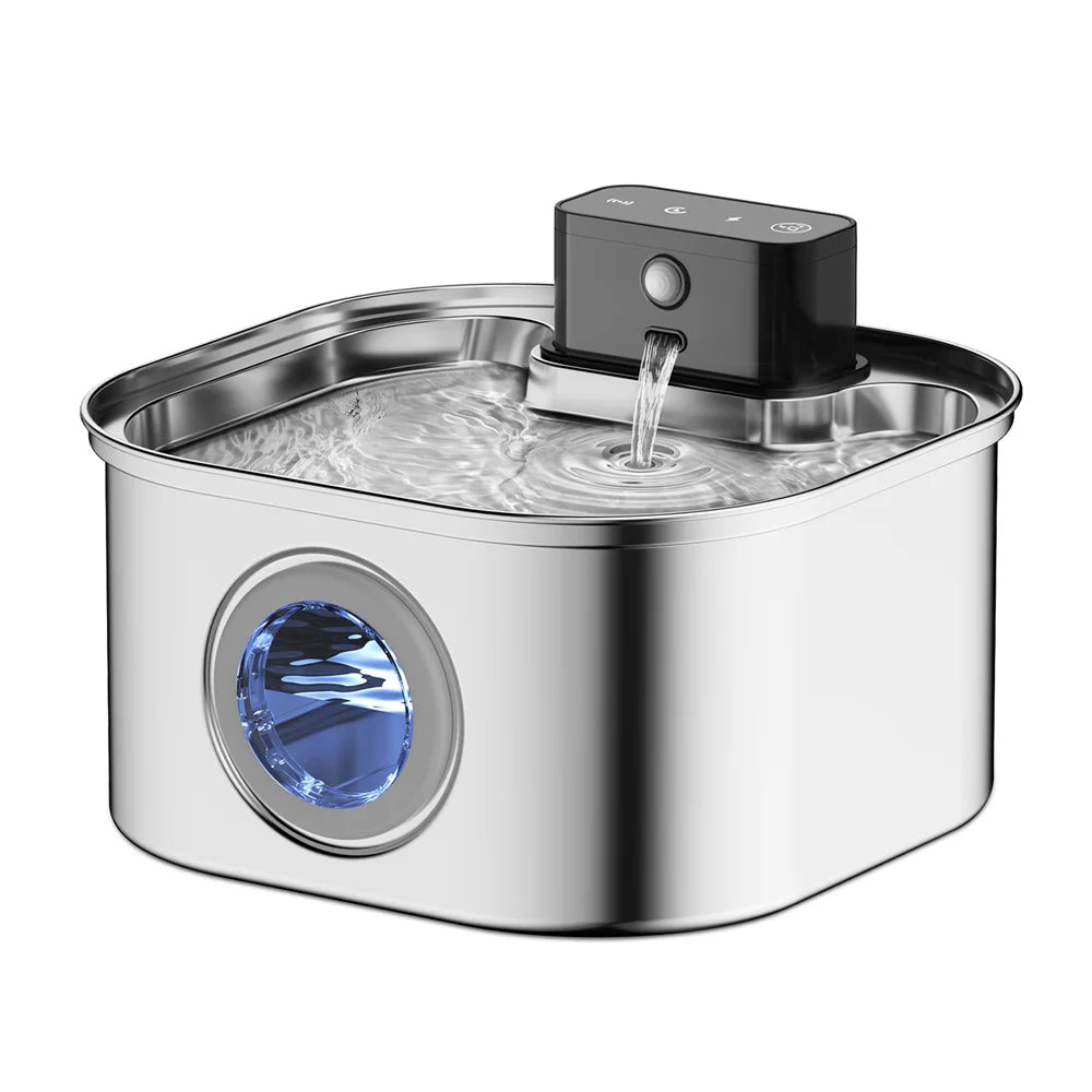 Weomg 3L Automatic Stainless Steel Pet Water Fountain