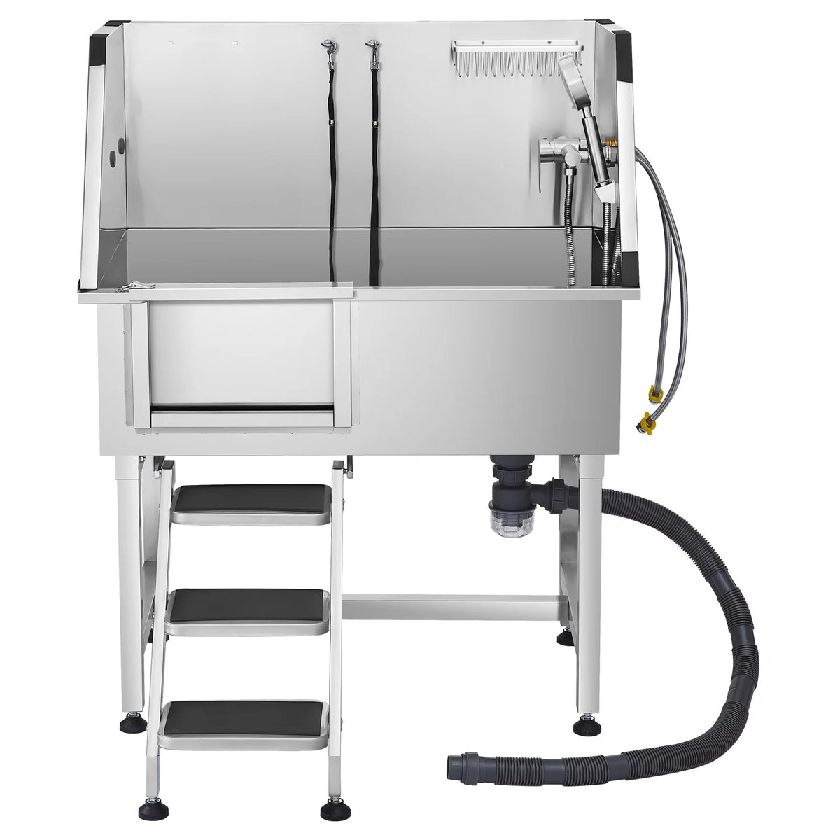 SucceBuy Stainless Steel Dog Grooming Wash Station