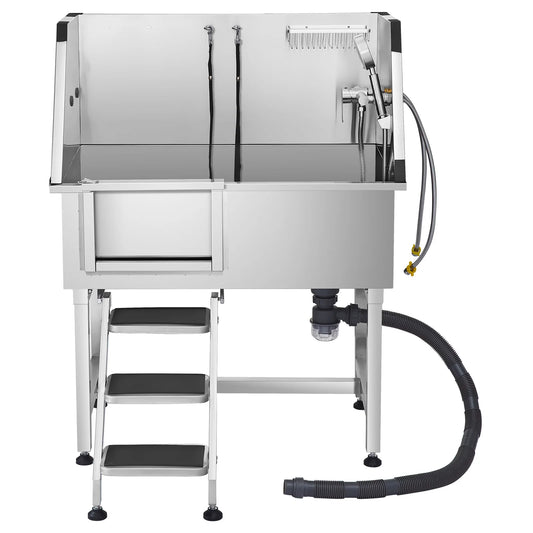 SucceBuy Stainless Steel Dog Grooming Wash Station