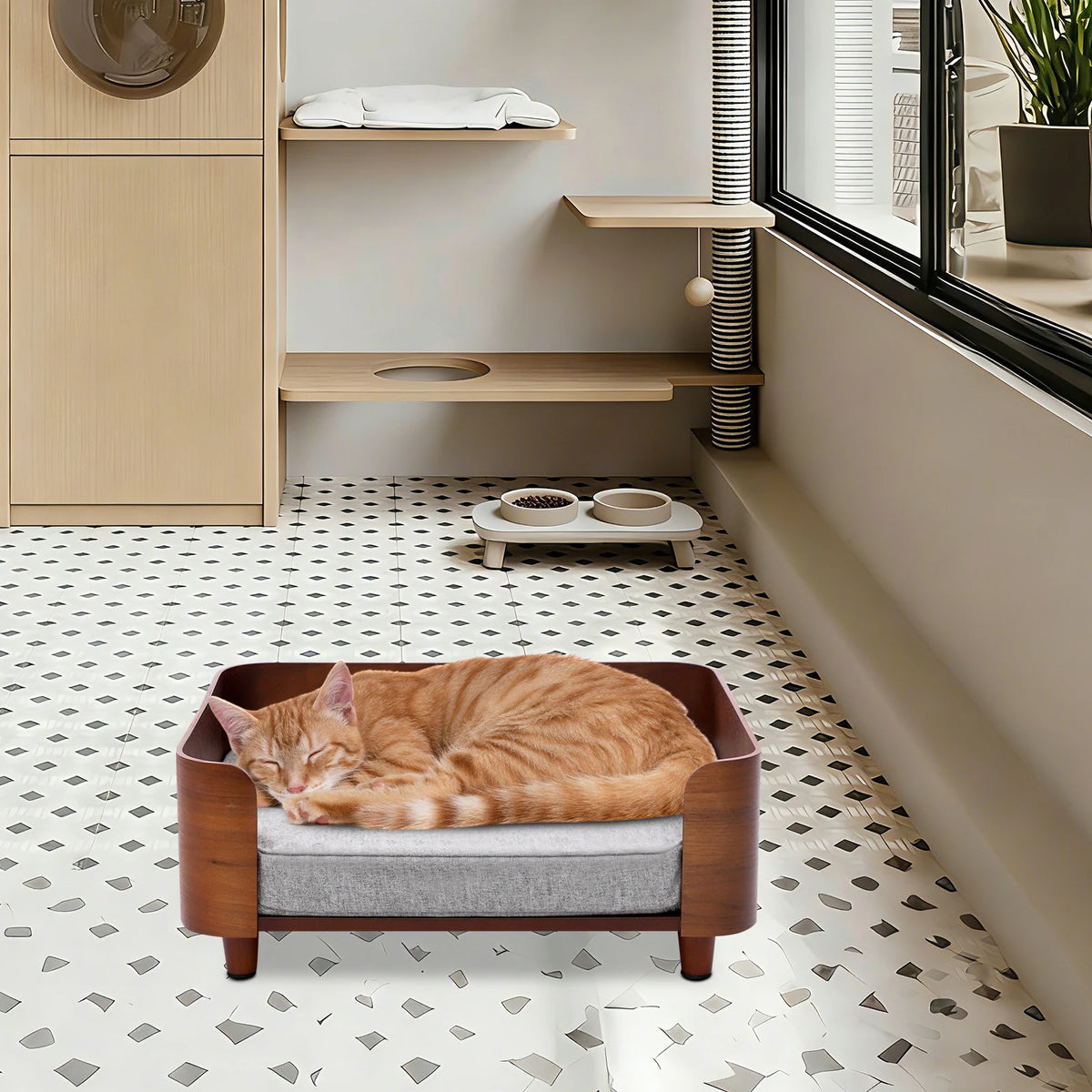 Elevated Washable Pet Sofa Bed for Small Pets