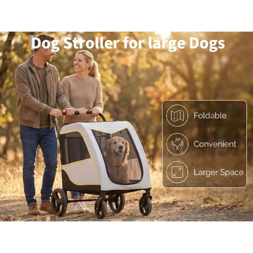 Garvee Foldable Pet Stroller for Dogs and Cats