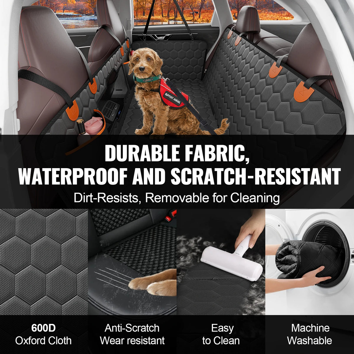 SucceBuy Back Seat Extender Dog Car Hammock
