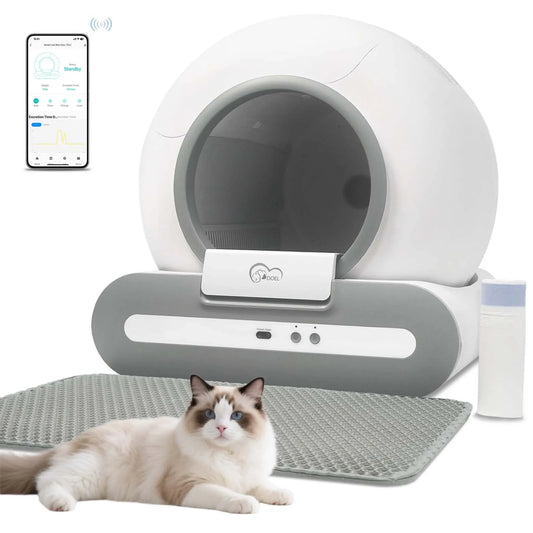 DOEL Self Cleaning Cat Litter Box With 2.4G WiFi App Control