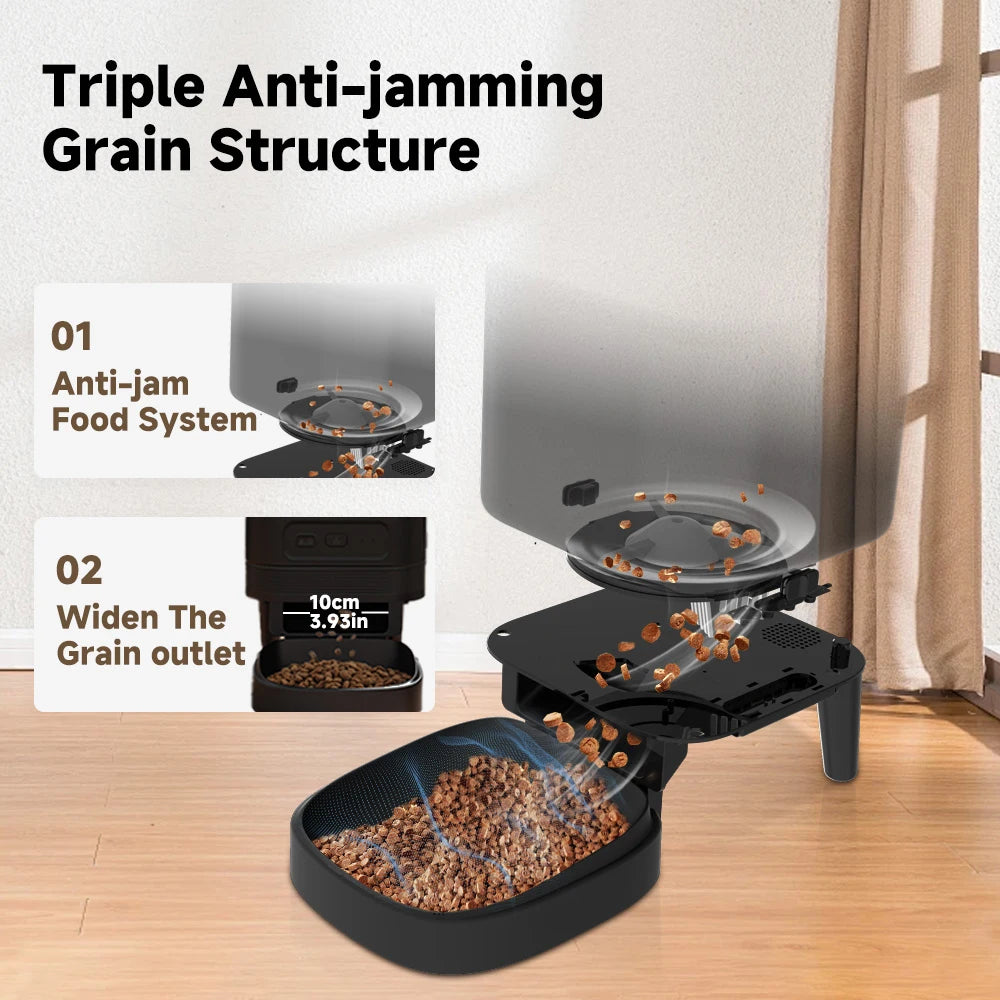 Nityers Automatic Cat Feeder With HD Camera Night Vision