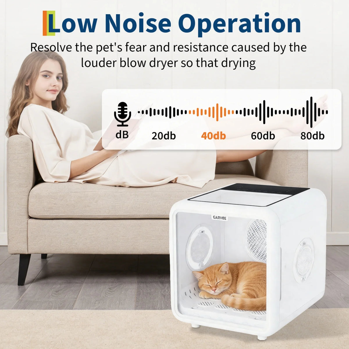 HiMISS Automatic Pet Drying Box With Smart Control