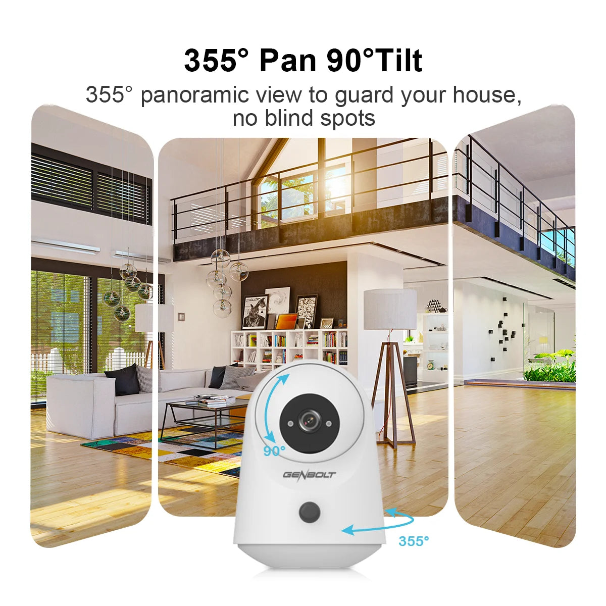GENBOLT 2K WiFi Indoor Security Camera With PTZ