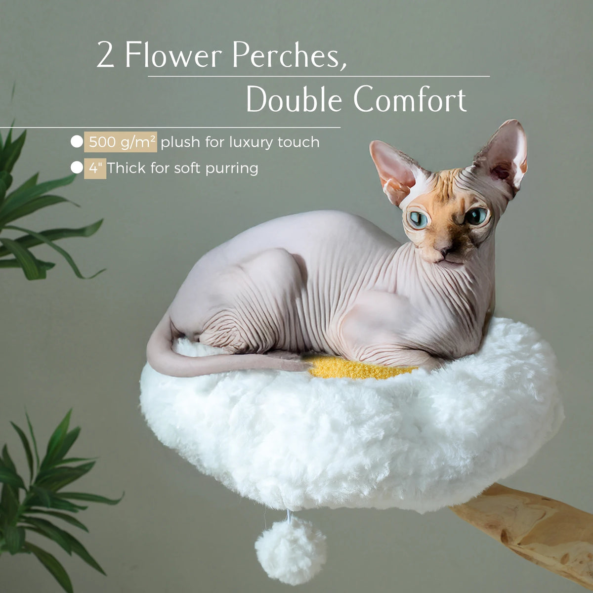 PAWZ Road CN Cat Tree Tower With Sisal Scratching Post