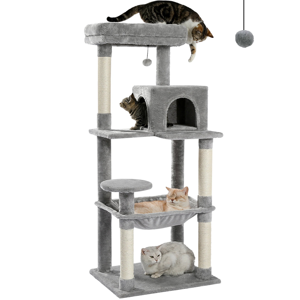 PAWZ Road Indoor Five Level Cat Tree for Large Cats