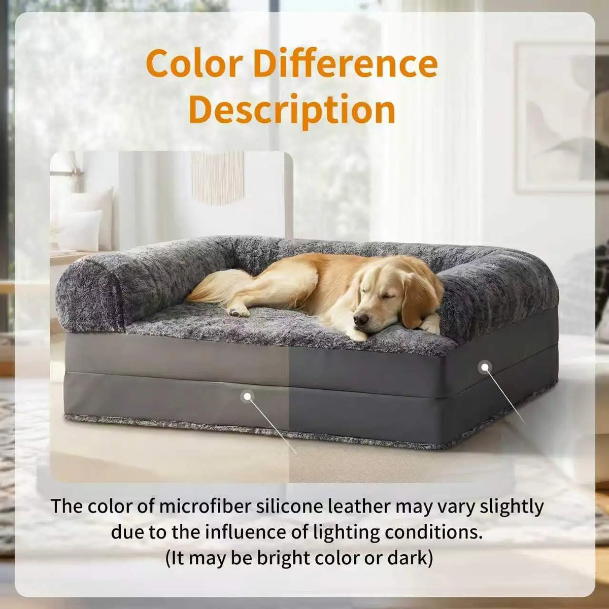 Bingopaw Foldable Orthopedic Dog Bed for Adults and Pets